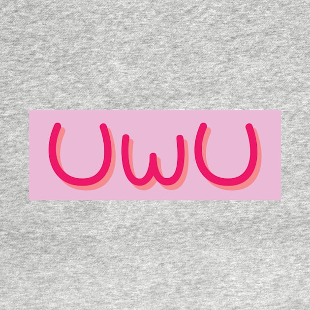 UwU on pink by apachie